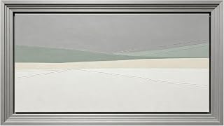 3D Framed Wall Art 20"×40" Minimalist Abstract Landscape Modern Neutral Tones Large Size SelfAdhesive Removable Wall Decor Prints Artwork for Living Room Bedroom Office