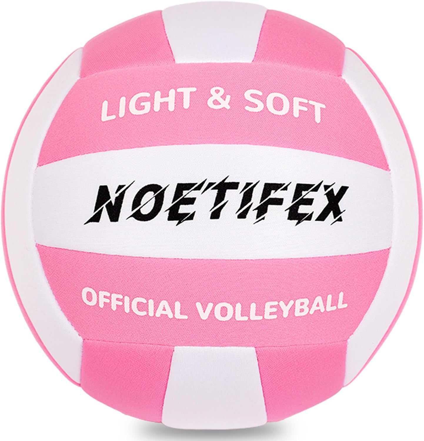 Soft Volleyball-Super Soft Fabric Light Volleyball for Indoor Practice Safe and Quiet Kids Youth Beginners House Yard Training Practice Games(Deflated)