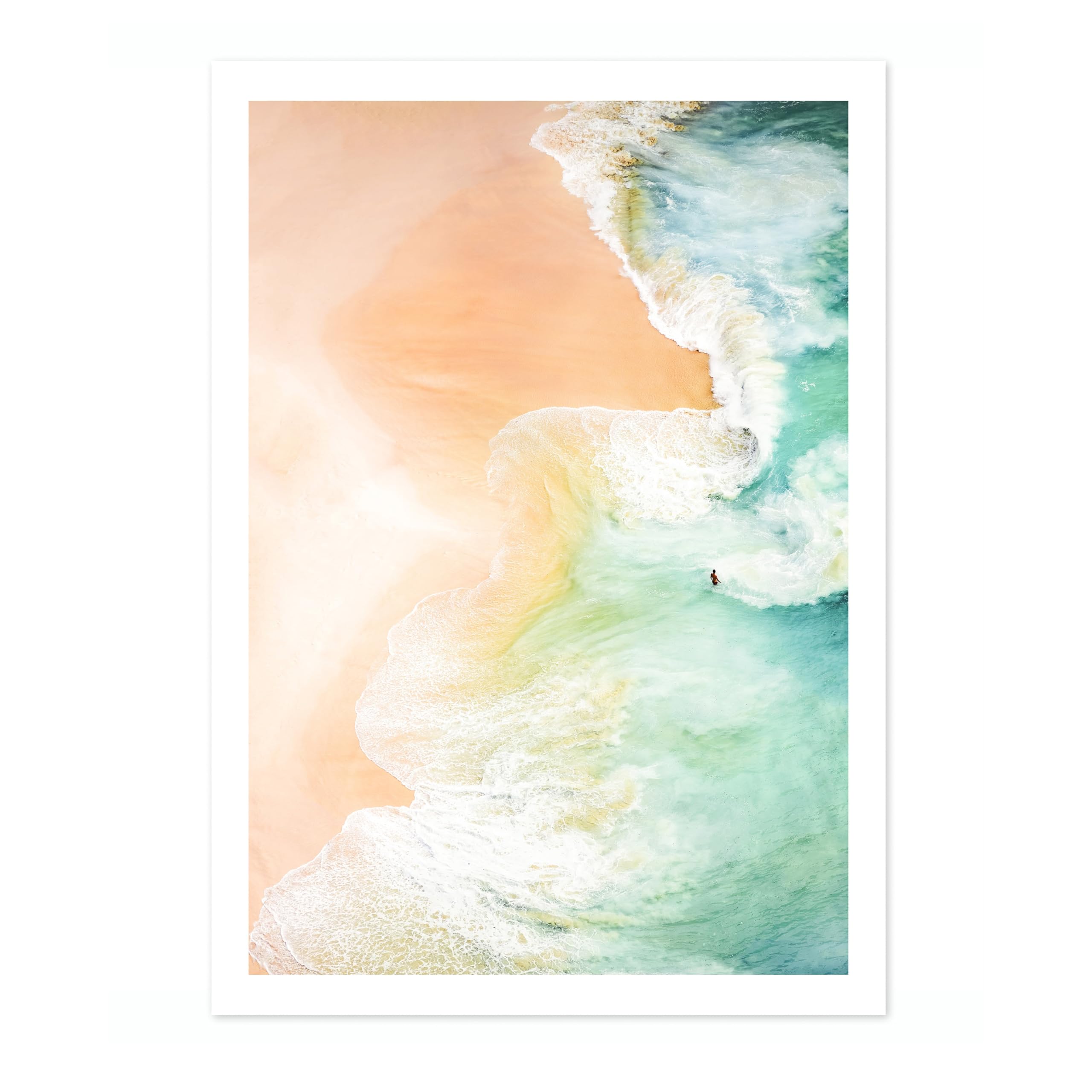 Vertical Crest Poster, Photography Print, Natural Landscape Wall Art, Minimalist Modern Art Pictures, Living Room Home Decor Photograph Picture, A2 (Print Only) - 59.4x42cm