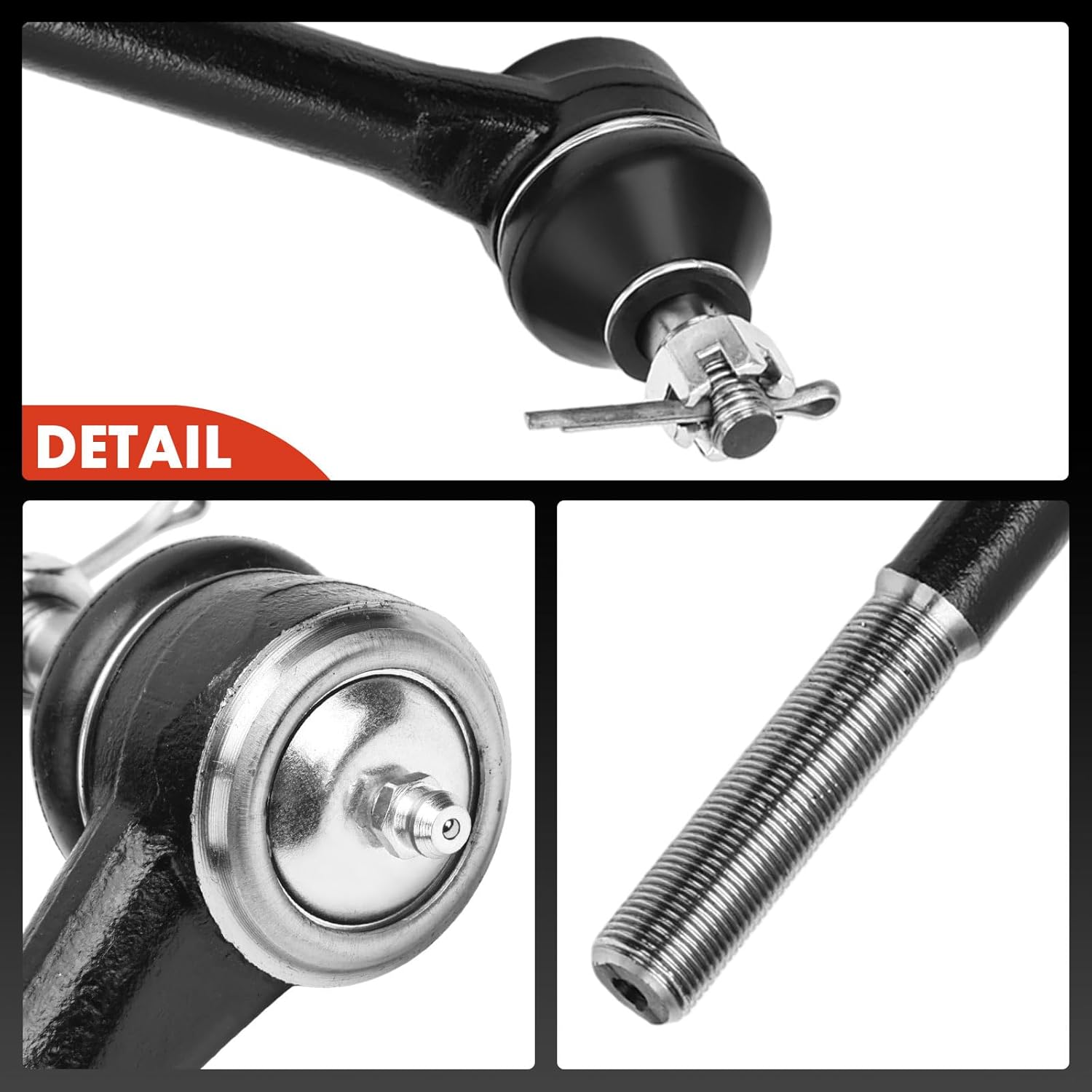 A-Premium Set of 4, Front Inner & Outer Tie Rod End Kit, Compatible with Chevrolet Tahoe, C1500 C2500 Suburban, Express 1500 2500 & GMC Yukon, Savana 3500