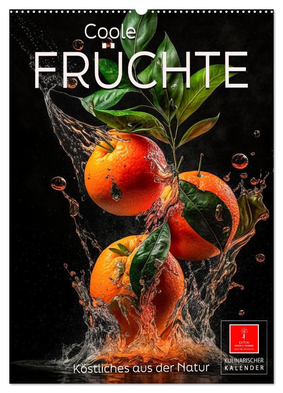 Coole Früchte (Wandkalender 2026 DIN A2 hoch), CALVENDO Monatskalender: Frische Früchte, atemberaubend schön und richtig lecker. (CALVENDO Lifestyle)