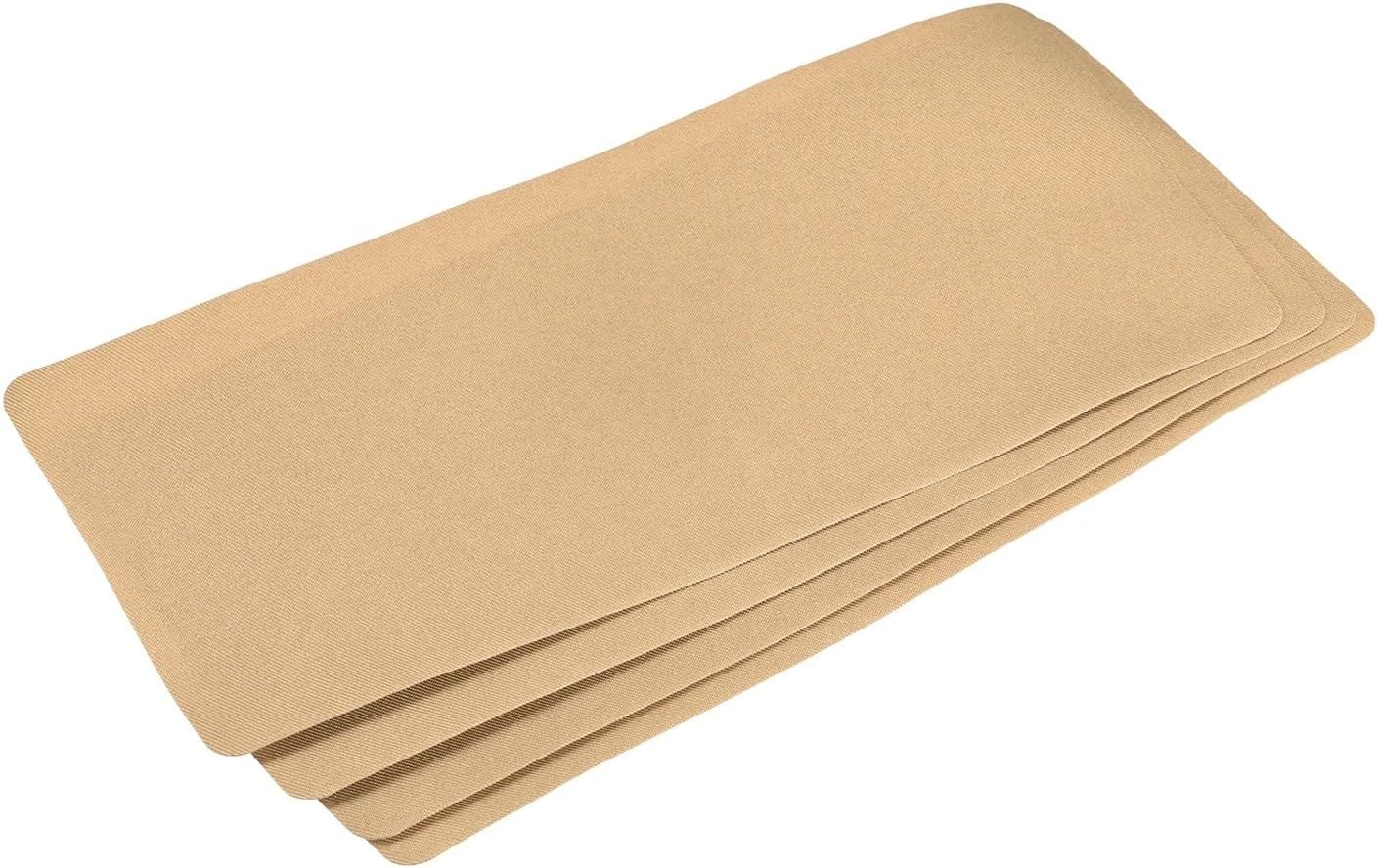 Jean Patches Iron On Inside Thigh 30Pcs Patches for Clothing Repair Fabric Iron-On Mending White(Brown)