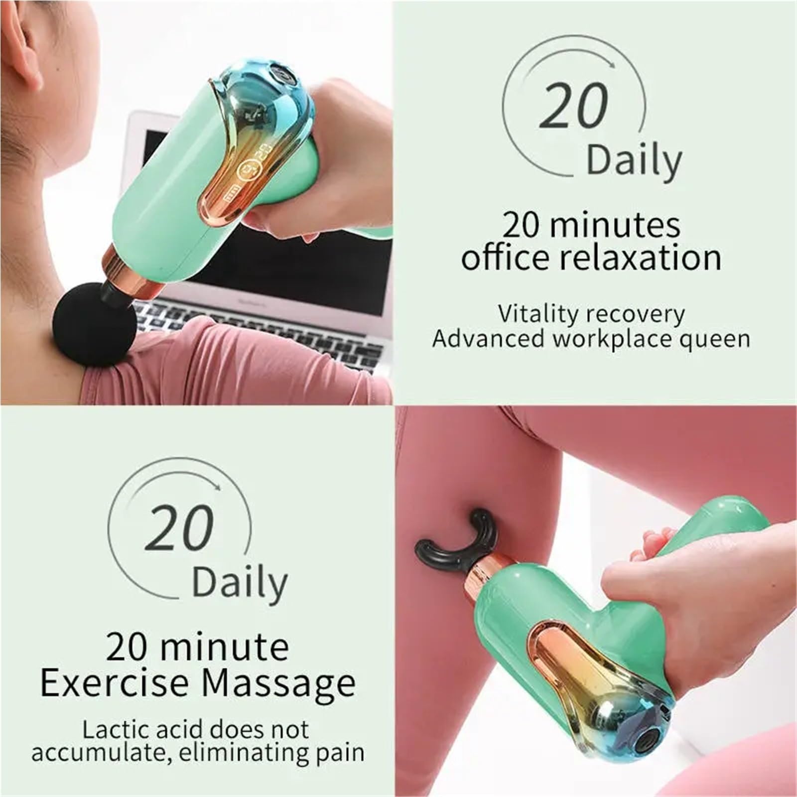 Pistolet do Masażu, Mini Fascia Gun Deep Tissue Massager, Portable Handheld dla rozluźnienia mięśni