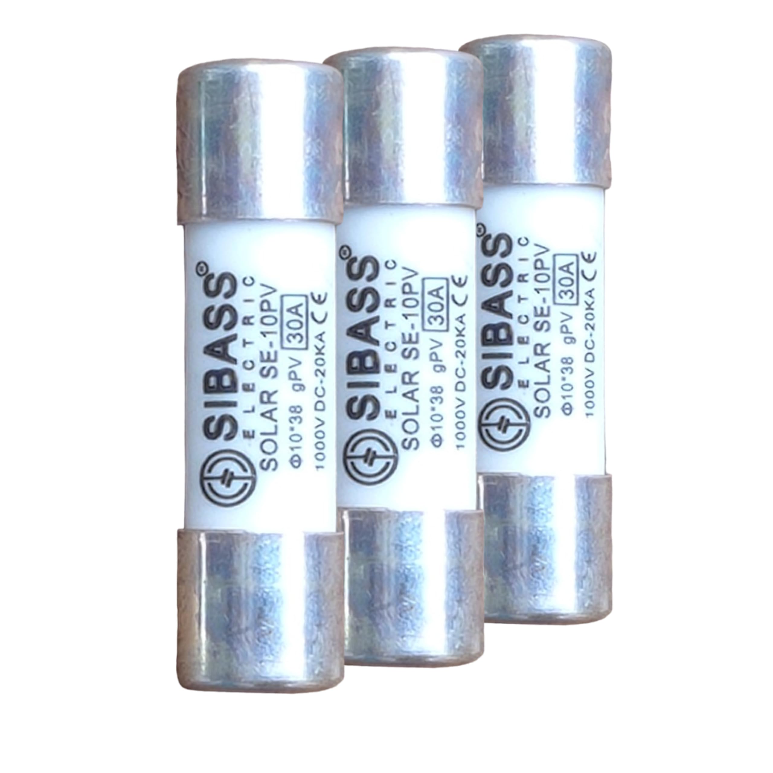 Kenbrook Solar Sibass 30A DC Fuse (30A Fuse Only, 3 Pcs)