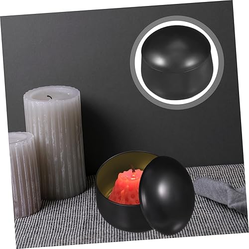 Miniatura 8 de Anneome 12 latas de velas para hacer velas, latas de velas, recipientes de viaje de vidrio de 8 onzas, recipiente redondo con tapa, vela de vidrio,