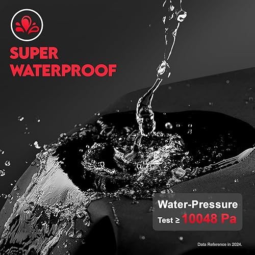 Miniatura 5 de Comnova - Cubierta de parrilla para parrilla Char Griller de 3 quemadores de combustible dual  Cubierta de ahumador 600D para parrilla Char,