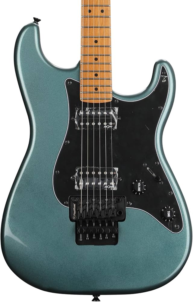 Fender Squier Contemporary Strat FR HH Maple Gunmetal Metallic
