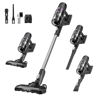 Eureka Cordless Vacuum Cleaner Lightweight, Stick Vacuum Rechargeable for Hardwood, Pet Hair, Black, ReactiClean 410 - Amazon product rated Grade B
