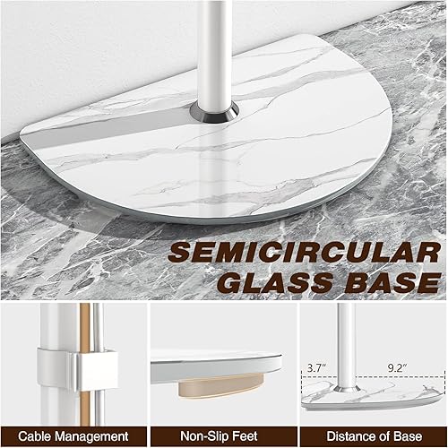 Miniatura 5 de Soporte universal para TV de esquina con soporte giratorio para televisores de pantalla plana LED LCD de plasma de 32 a 65 pulgadas, soporte de TV