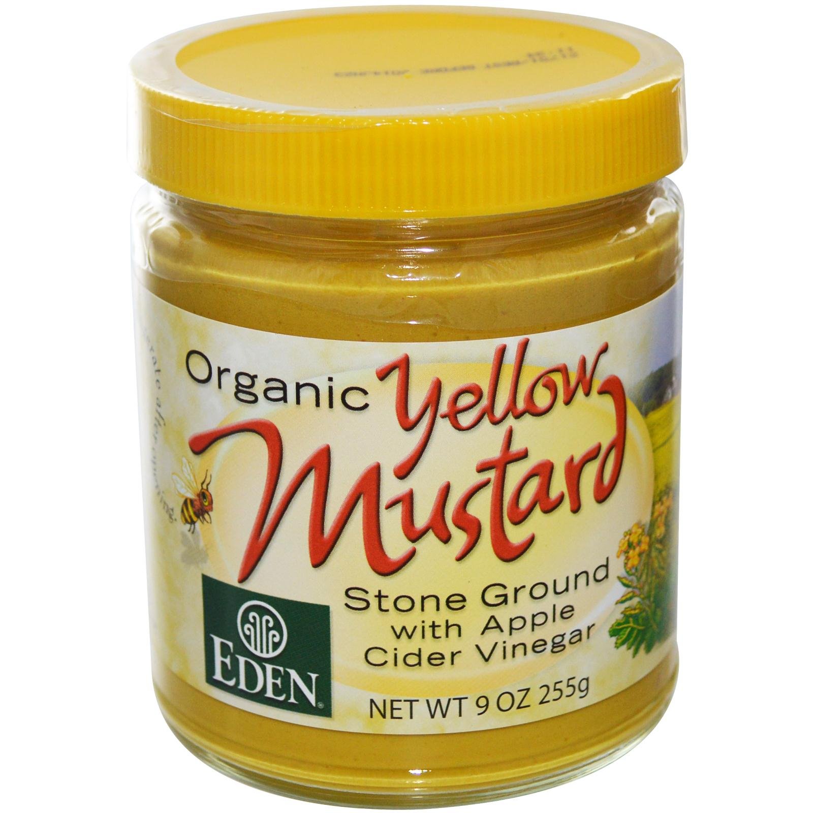 100% Organic Yellow Mustard; Glass