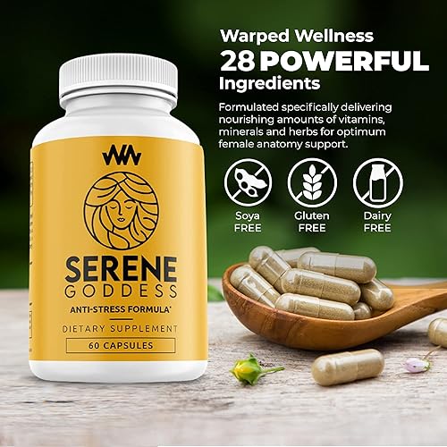 Miniatura 3 de Suplemento para mujer que aumenta el estado de ánimo, ayuda a relajar la mente y el cuerpo, alivia la tensión y las preocupaciones | Corteza de