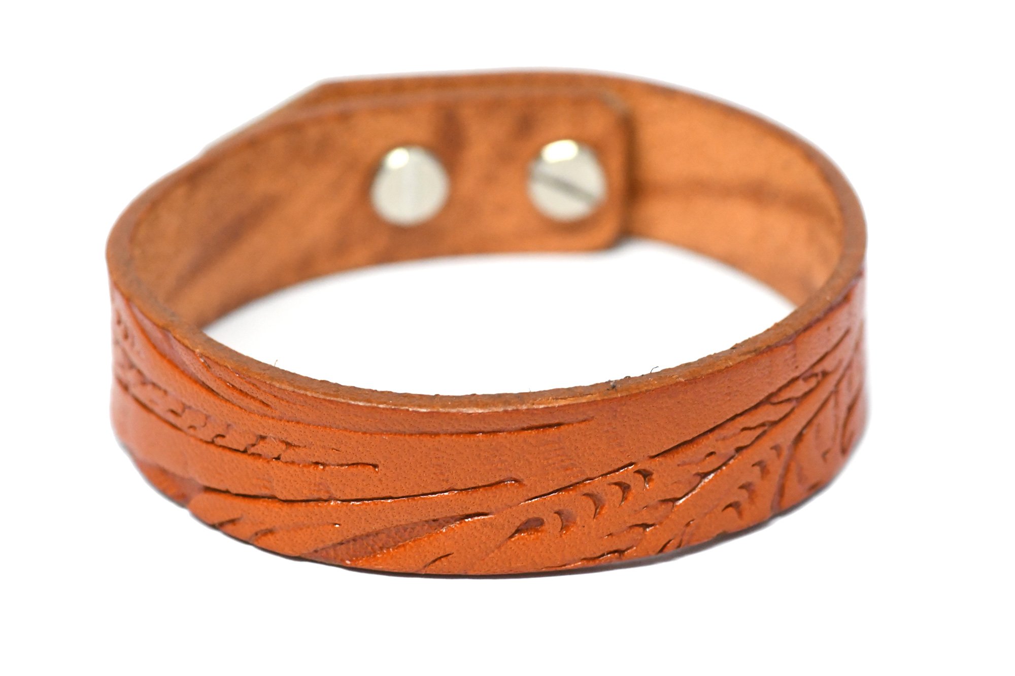 Amazon | [KASAJIMA] カービング レザー ブレスレット 栃木