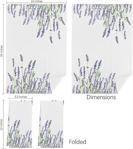Miniatura 8 de Spring Summer You Are My Sunshine Daisy Wildflowers - Toallas de cocina verde oliva, 16 x 24 pulgadas, juego de 2 paños de cocina de algodón, paño