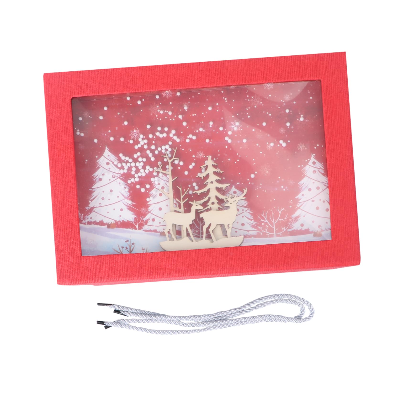 NOLITOY 1pc Christmas Box Packaging for Candies Snacks and Toys Holiday Supplies Adorable Elk Pattern for Parties and Celebrations