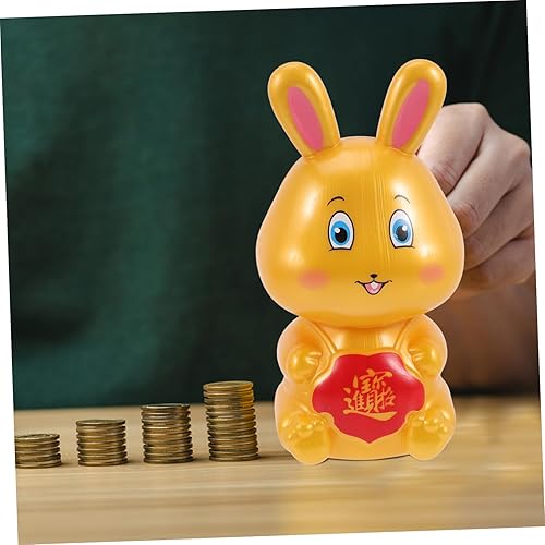 Miniatura 6 de NOLITOY 4 Pcs Plastic Piggy Banks for Children Rabbit Coin Bank Feng Shui Rabbit Figurine Piggy Bank for Girls Bunny Ornament Cute Piggy Bank Lucky