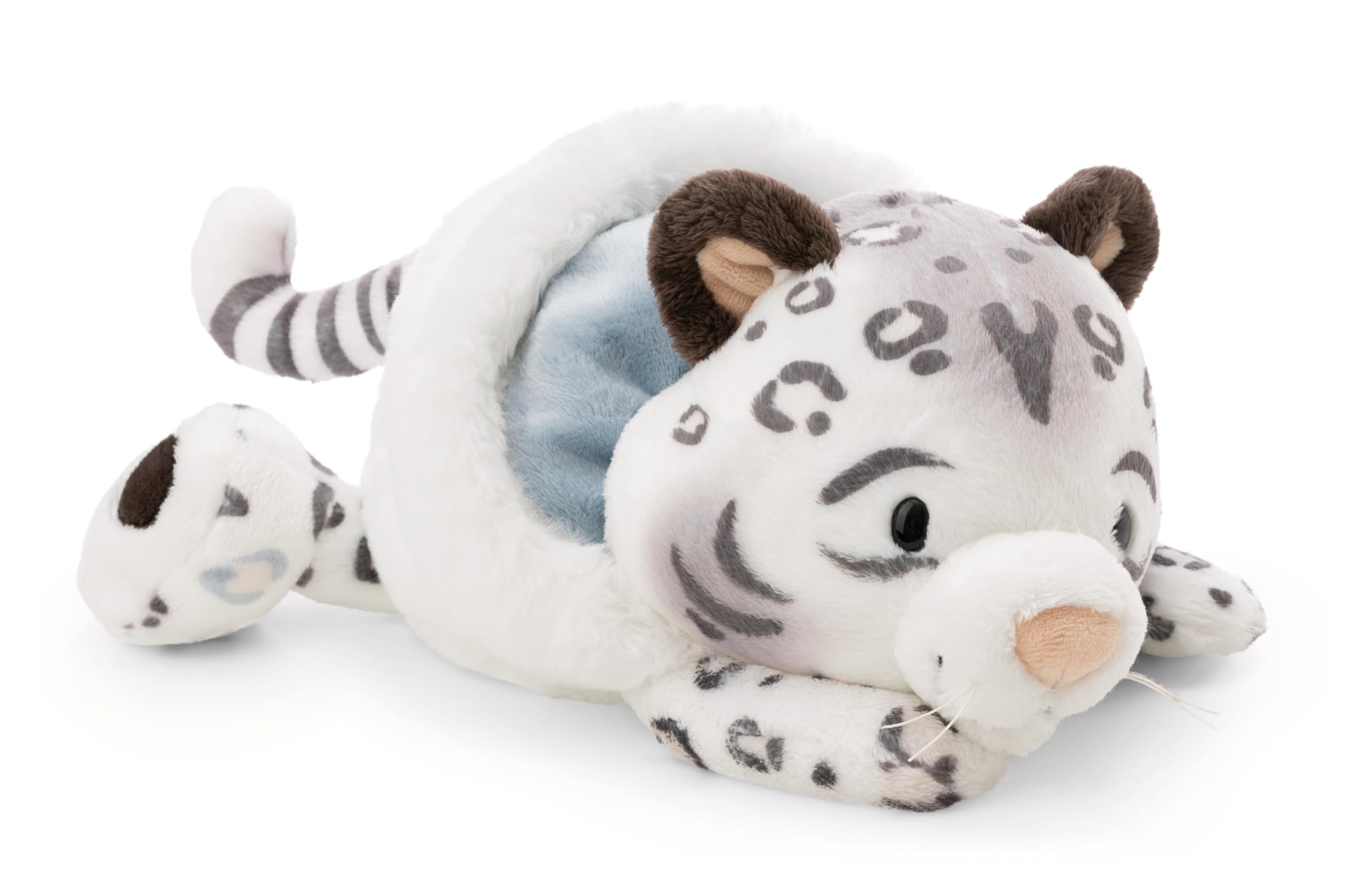 NICI Kuscheltier Schneeleopard Eleni Snowbell 20cm - weiß - Weiches NICI Plüschtier – niedliches Stofftier zum Kuscheln & Spielen – tolle Geschenkidee für Kinder & Erwachsene | 62485