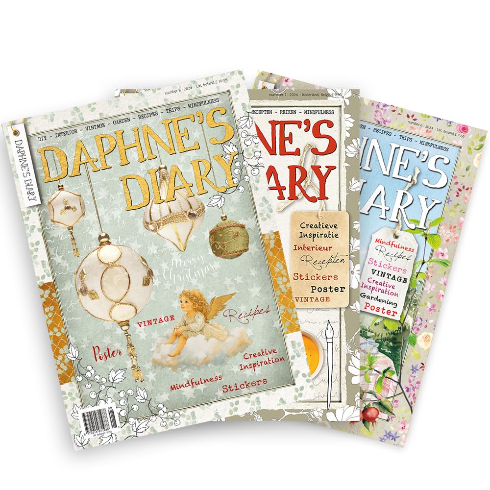 Daphne's Diary Magazyn #8 2024 (NIEMIECKI) | Magazyn o kreatywnym rzemiośle | dziennik estetyczny | tablica wizji | dziennik do kolorowania i samoopieki dla kobiet | idealny dla miłośników magazynów