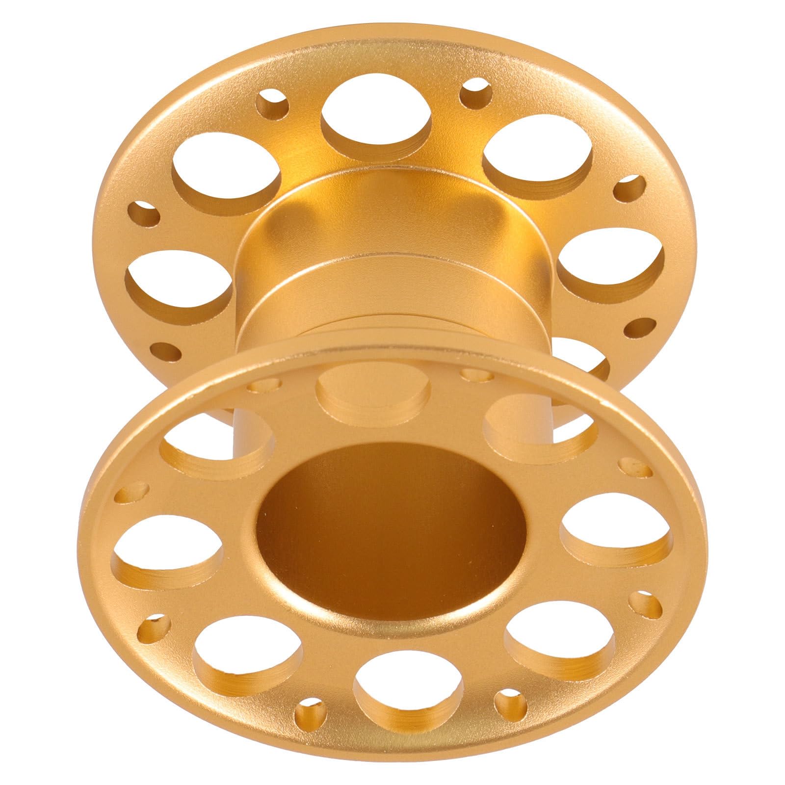 Carrete de buceo en aleación de aluminio con clip dorado resistente para trabajos en agua 8
