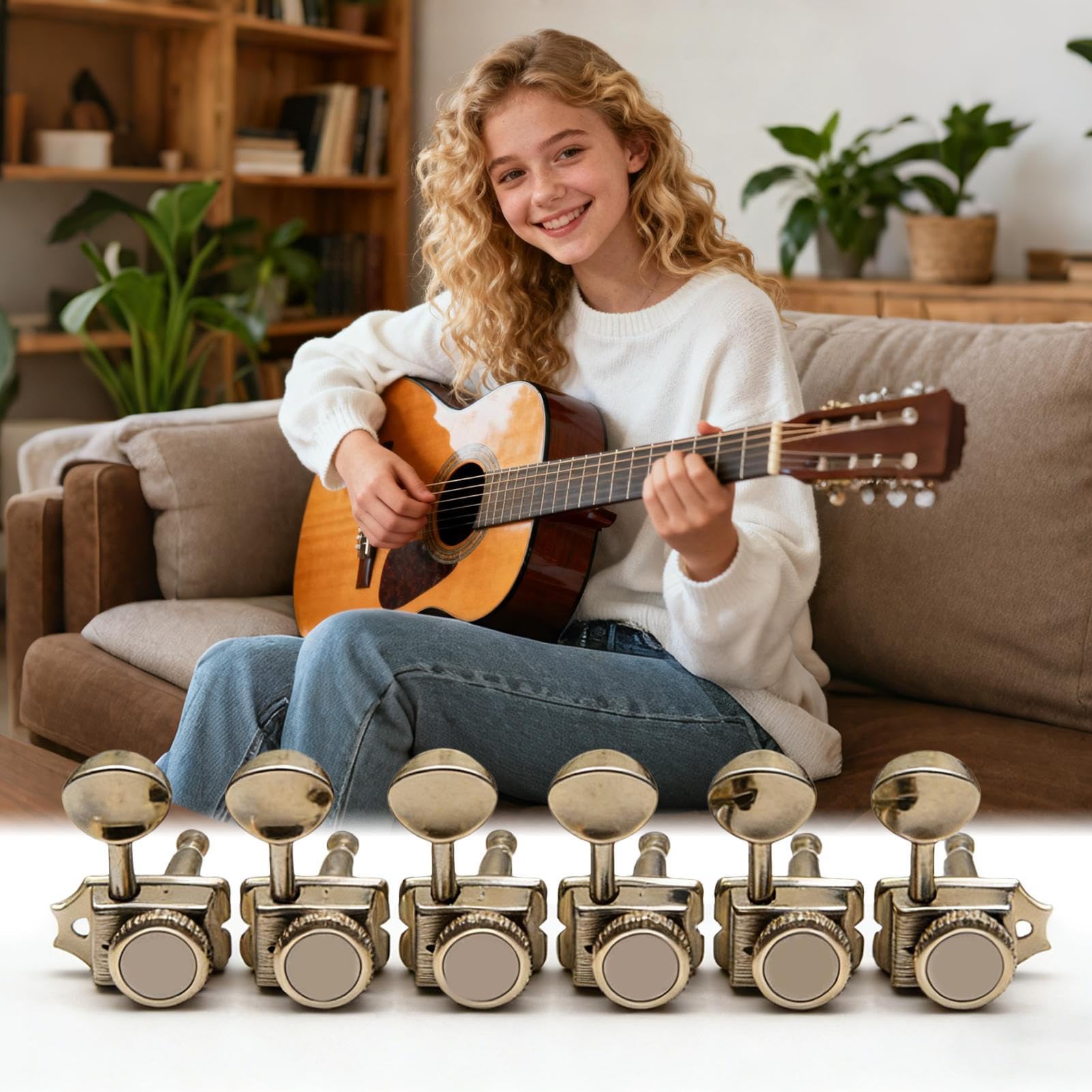Accordatore Chitarra Bloccante Strumento Accordatura Musicale Portatile | Chiave di Accordatura a Blocco per Chitarra Per Musicisti di Ogni Livello ed Età