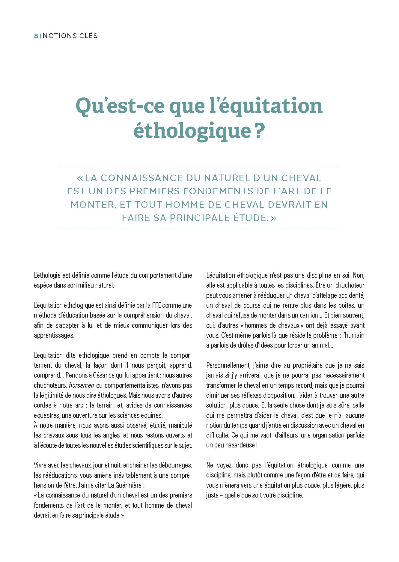 Guide d'équitation éthologique: Les Savoirs 1 et 2 décryptés avec exercices détaillés