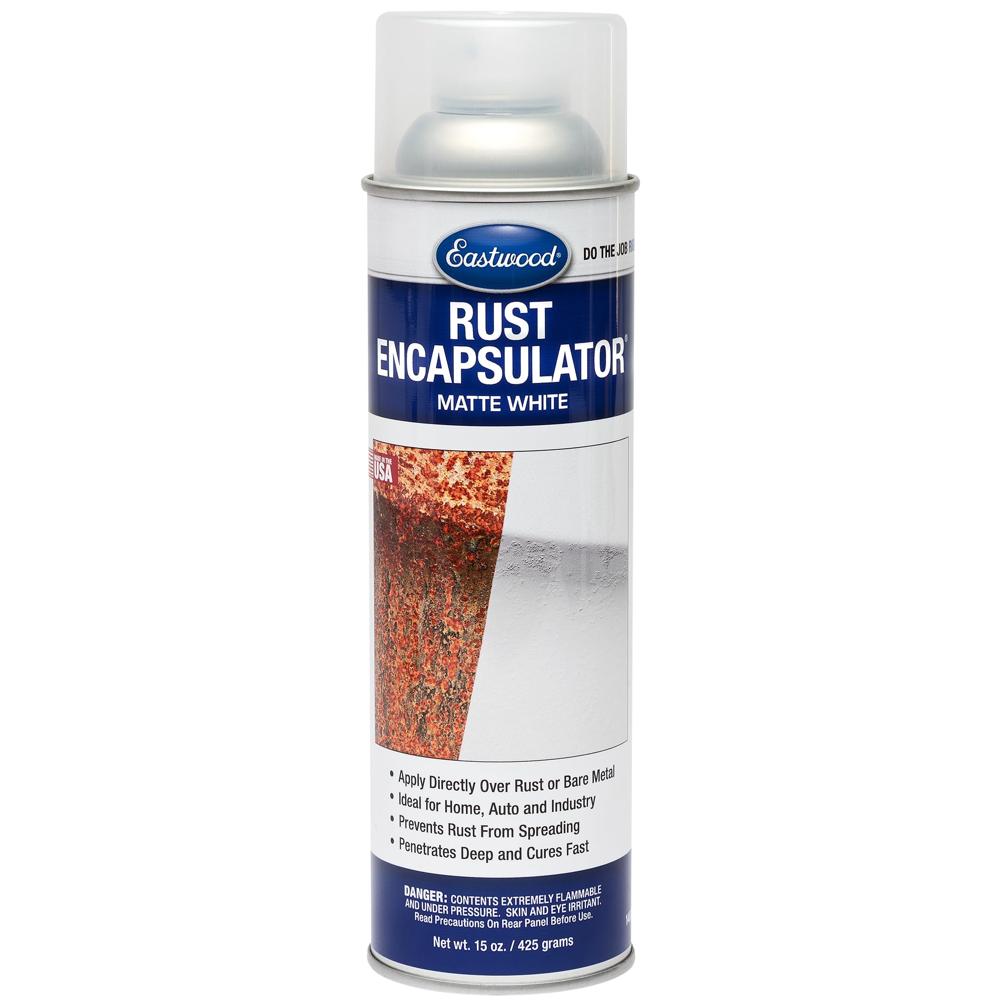 Eastwood White Rust Encapsulator 15 oz Aerosol Prevents Rust Corrosion Epoxy Fortified Low VOC Formula