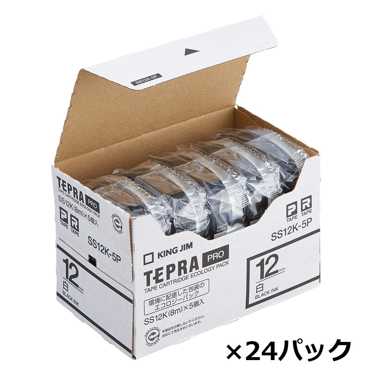 Amazon.co.jp: King Jim SS12K-120PRY Tepra PRO Tape Cartridge SS12K
