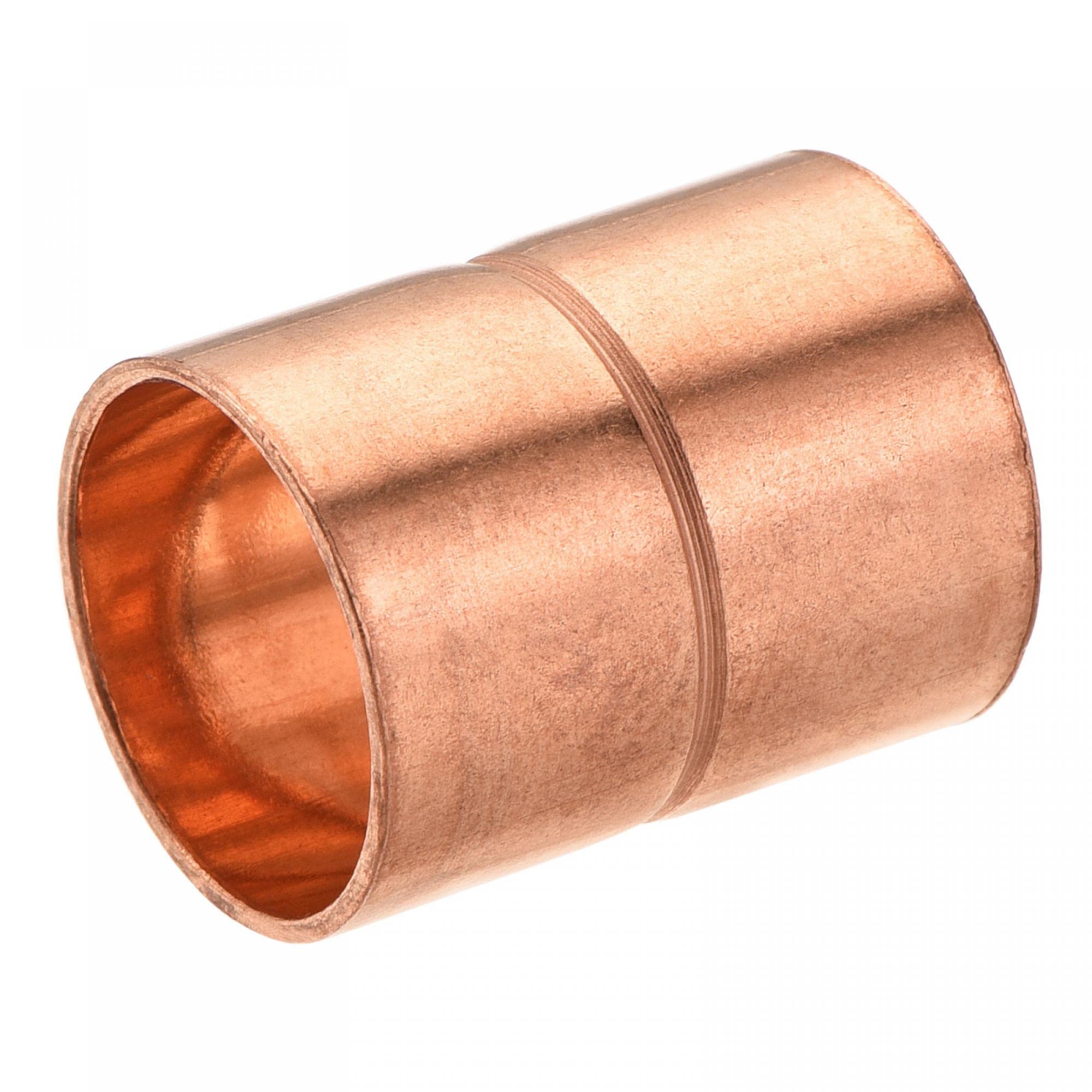 Buy sourcing Copper Pipe Coupling 16mm Straight Connecting Adapter with