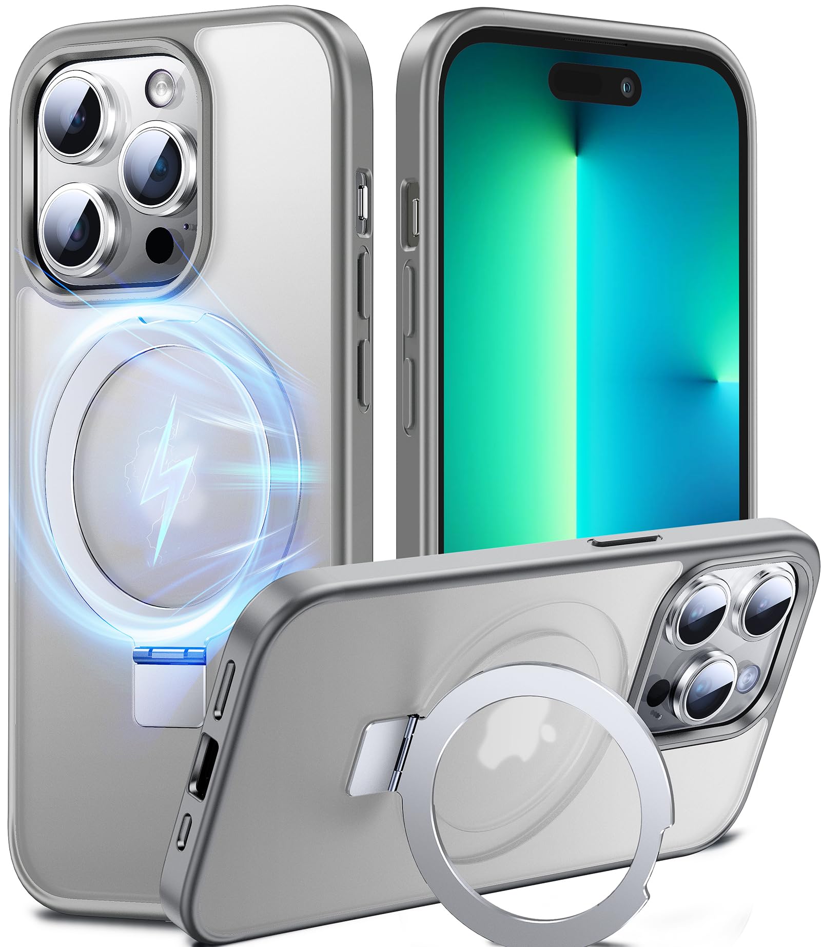 Protection antichoc militaire iPhone 13 Pro avec béquille MagSafe