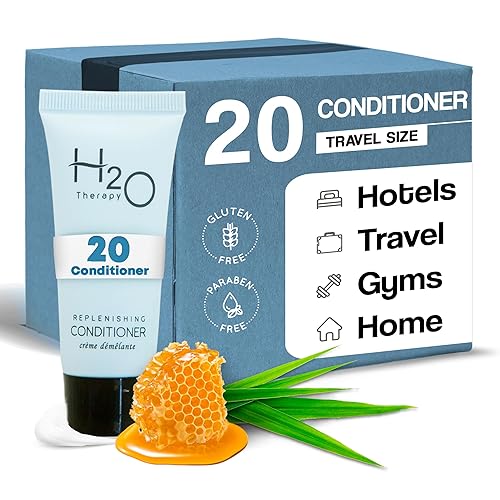 H2O Therapy Acondicionador, tamaño de viaje, hotelería, 0.85 oz (caja de 20)