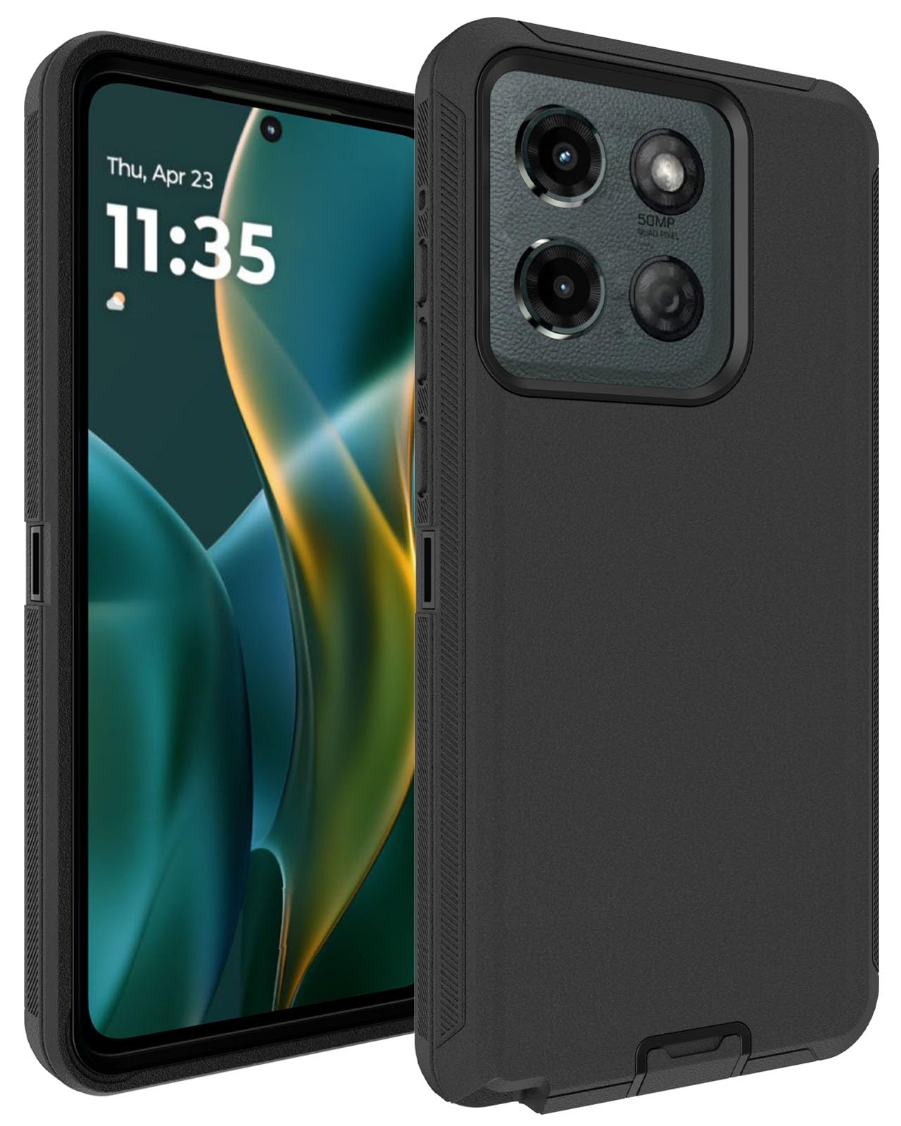 Aliruke for Moto G Stylus 5G 2025 Case, 16ft Drop Protection, with Dustproof Port Cover, 3-Layer Heavy Duty Shockproof Phone Case for Motorola Moto G