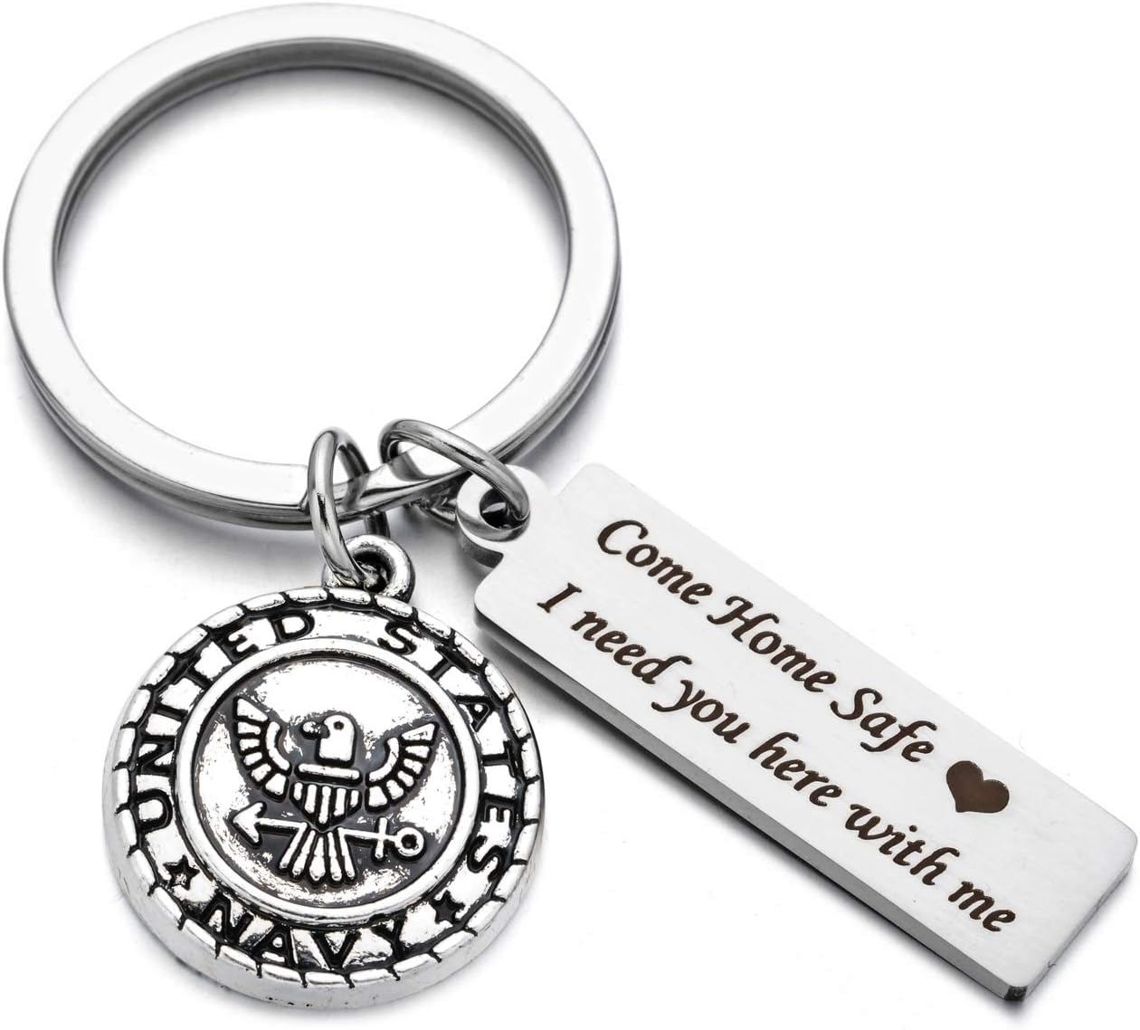 Drive Safe Charms Keychain Come Home Safe I Need You Here With Me Dad Husband Boyfriend Gift