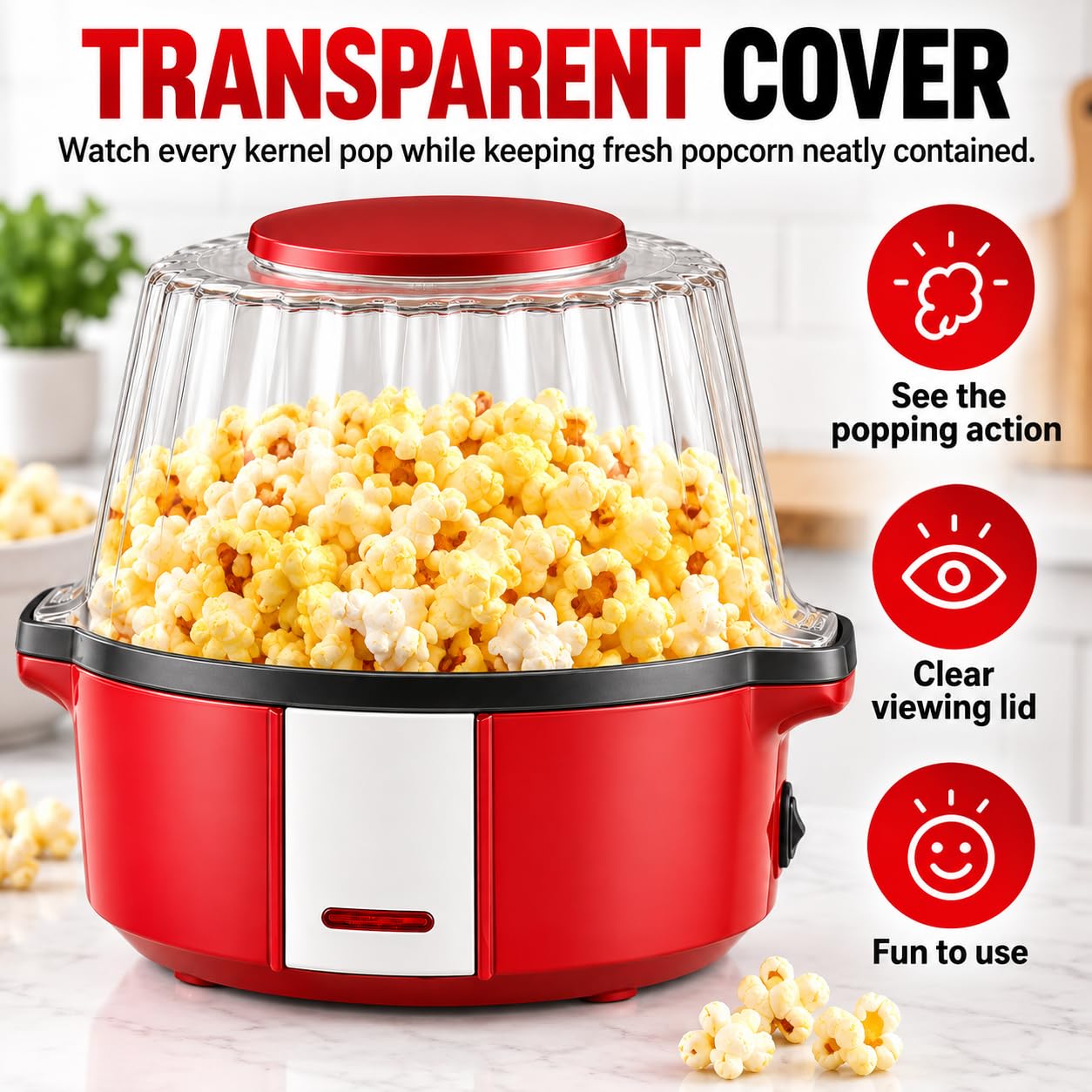 Maszyna do popcornu, automatyczna elektryczna maszyna do popcornu