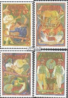 Australia 1344-1347 (Complete.Issue.) unmounted Mint/Never hinged ** MNH 1993 Work Life to 1890 (Stamps for Collectors)