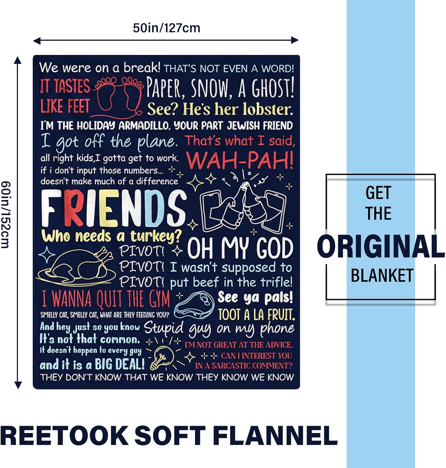 Friends Blanket for Men, Birthday Gifts for Best Friend,Cozy Friendship Blankets Gifts for Men Him, Warm Blanket for Friendship for Birthdays Gifts for Christmas Thanksgiving 50x60in - Image 7