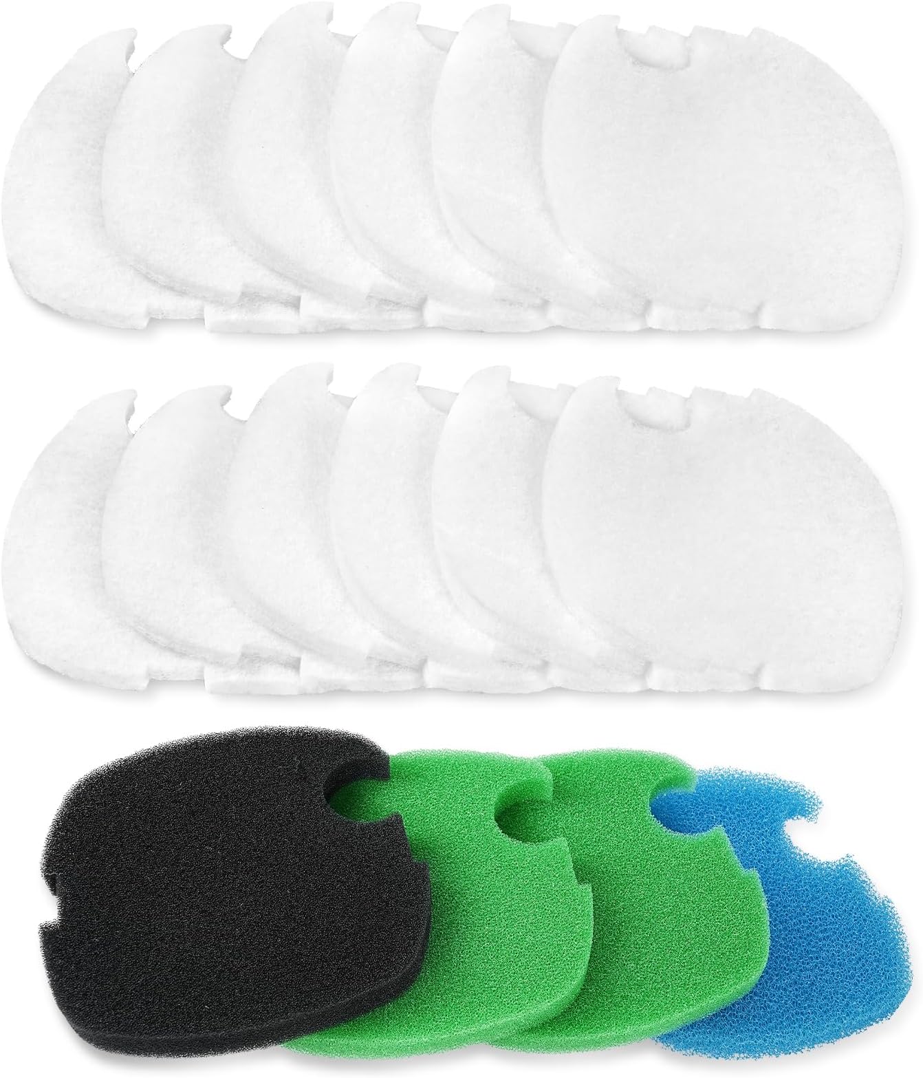 AQUANEAT 16pcs Replacement Canister Filter Pads Compatible with SUNSUN HW-303...
