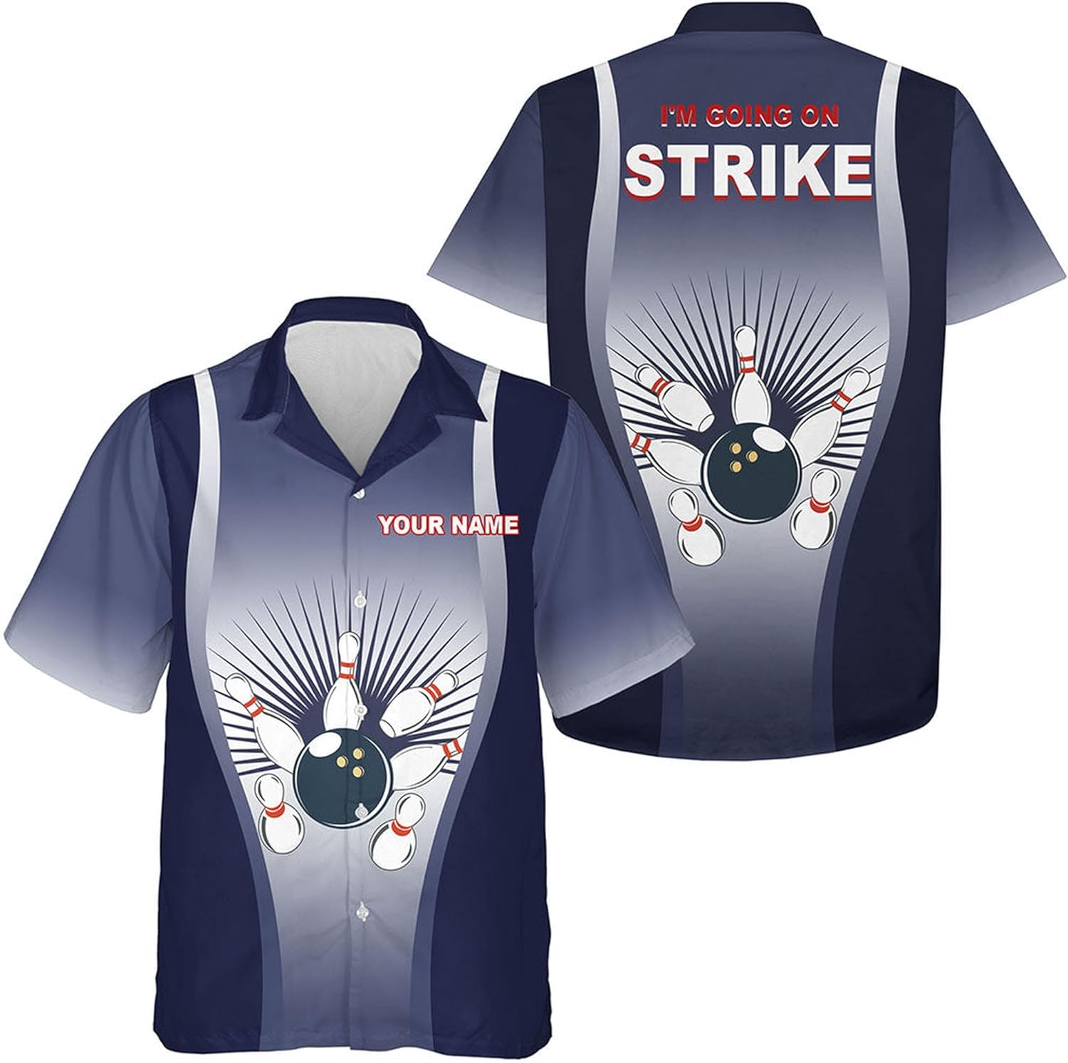 Custom Bowling Shirts for Men, Bowling Shirt, Pink Black Retro Bowls Hawaiian Shirts, Custom Retro Bowls Shirt