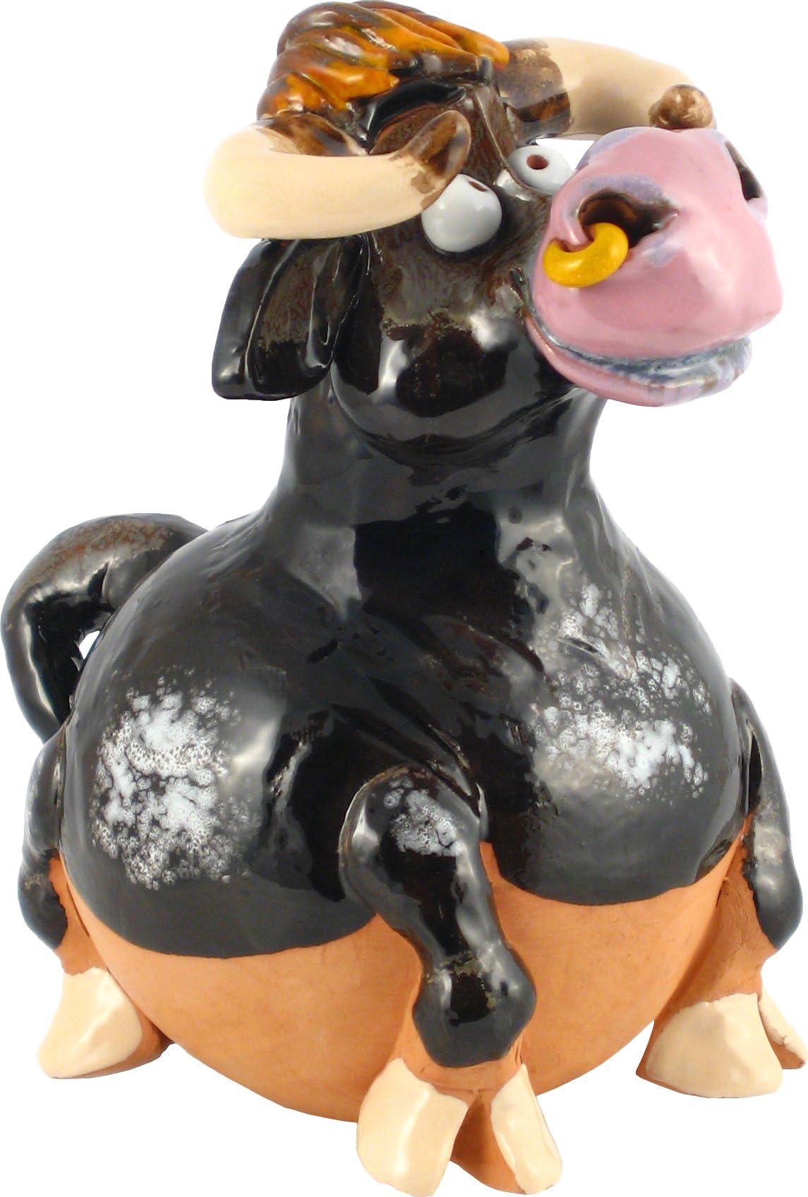 G.W. Schleidt Terra-Pals Bull Outdoor Statue Garden Art