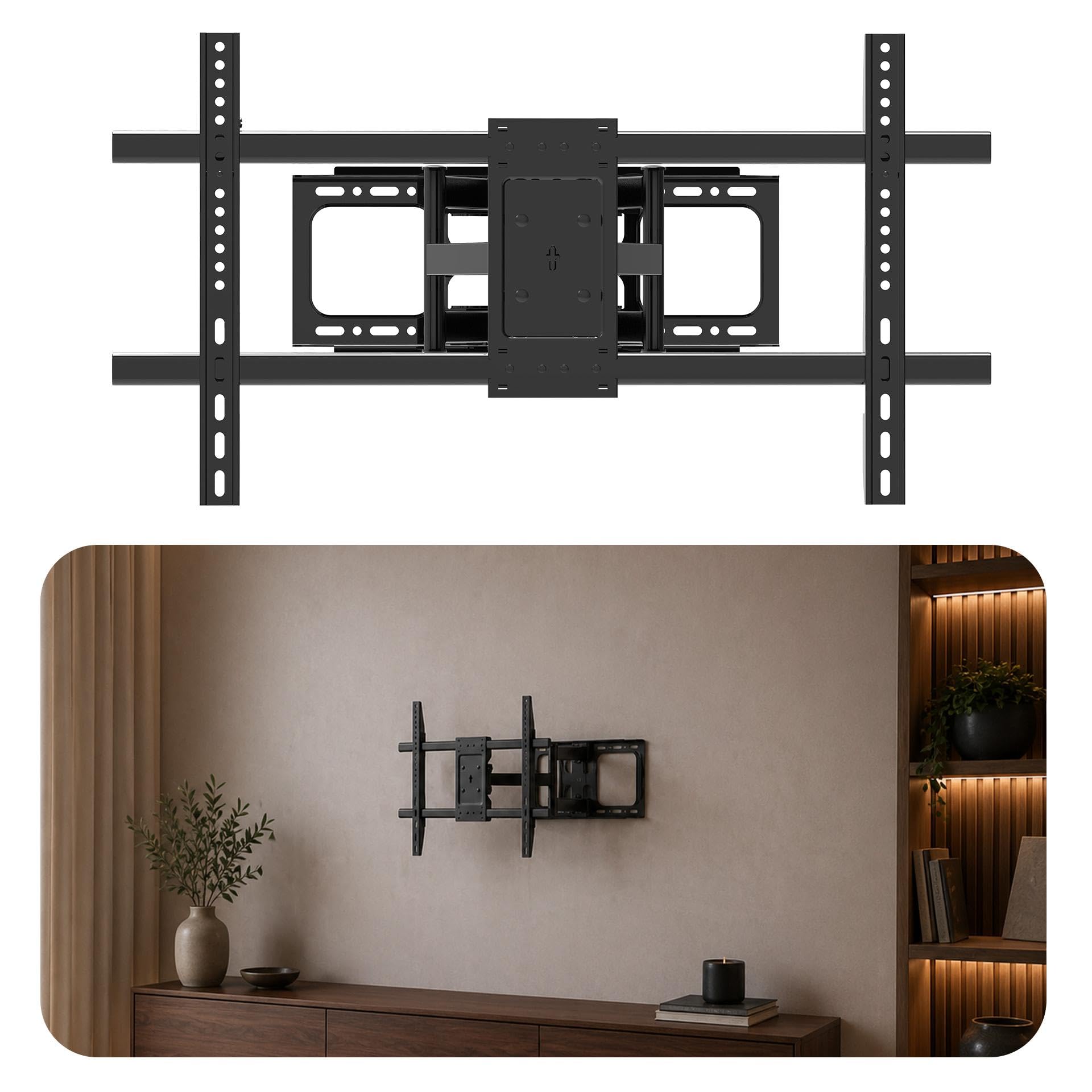 H Hardy StableMount 75 - Soporte de Pared para TV (55-90 Pulgadas, 75 kg)
