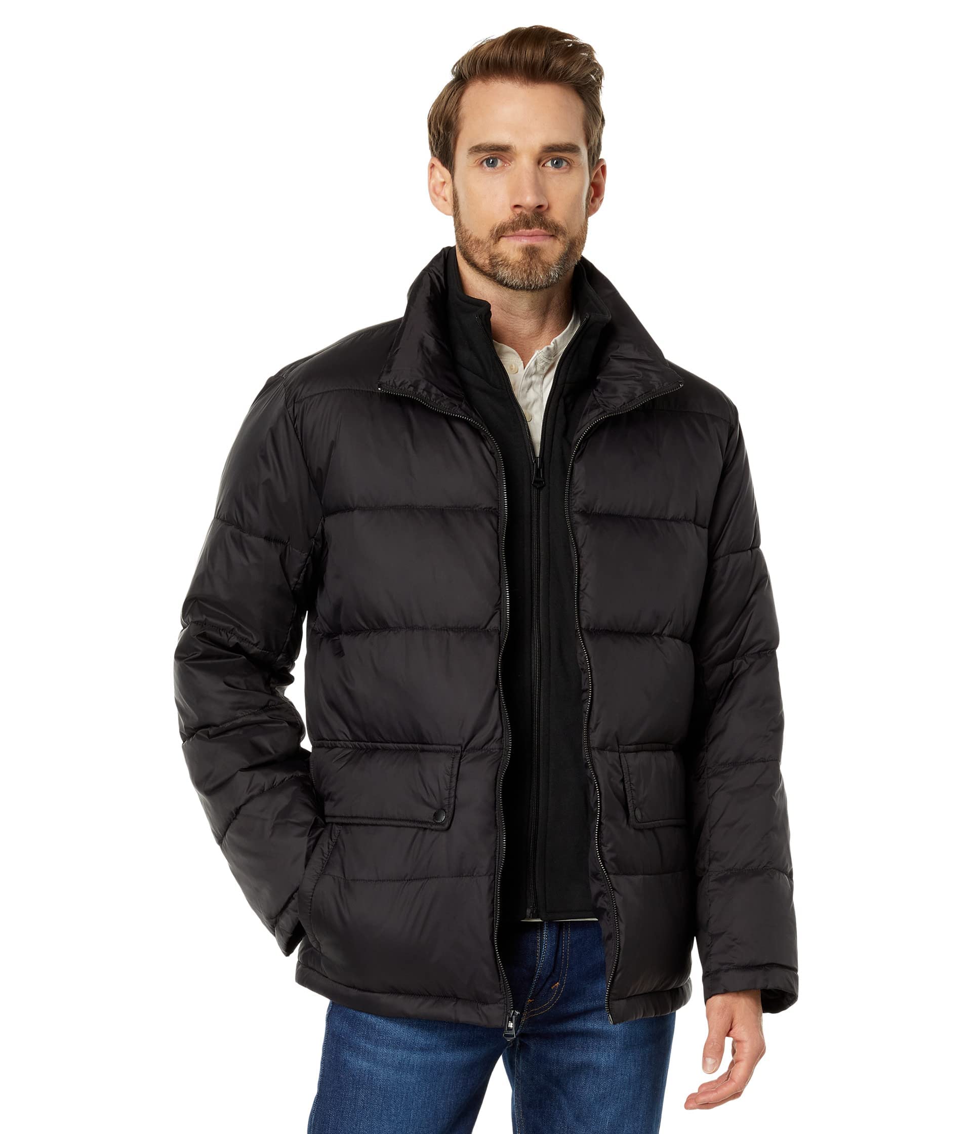 Cole Haan Men's Puffer Jacket With Bib