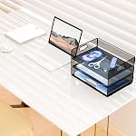 Desk Organizer, 3-Tier Letter Paper Tray Organizer, Desk Organizers and Accessories, Mesh Desktop File Organizer and Storage for Office Supplies (3 Tier Desk Organizer-Black)
