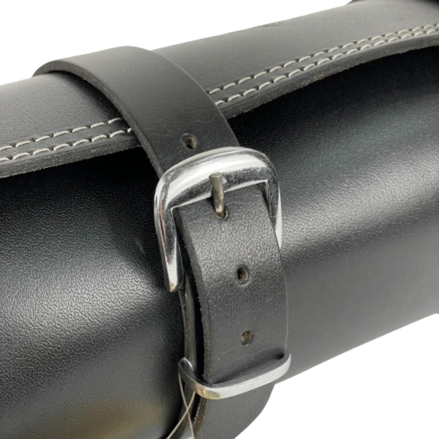 Bolsa Herramientas Moto - Bolsa Piel Moto Hecha a Mano Resistente a la Intemperie - Bolsa Porta Herramienta Moto - Accesorios Moto Modelo Texas - Tamaño 31,2 cm x 13,5 cm Ø - 3,3 litros