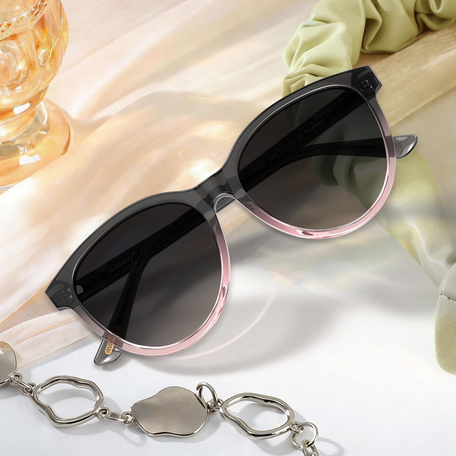 AVAWAY Occhiali da Sole da Donna Polarizzati con Protezione UV, per Fotografia, Viaggi, Guida, Categoria 3