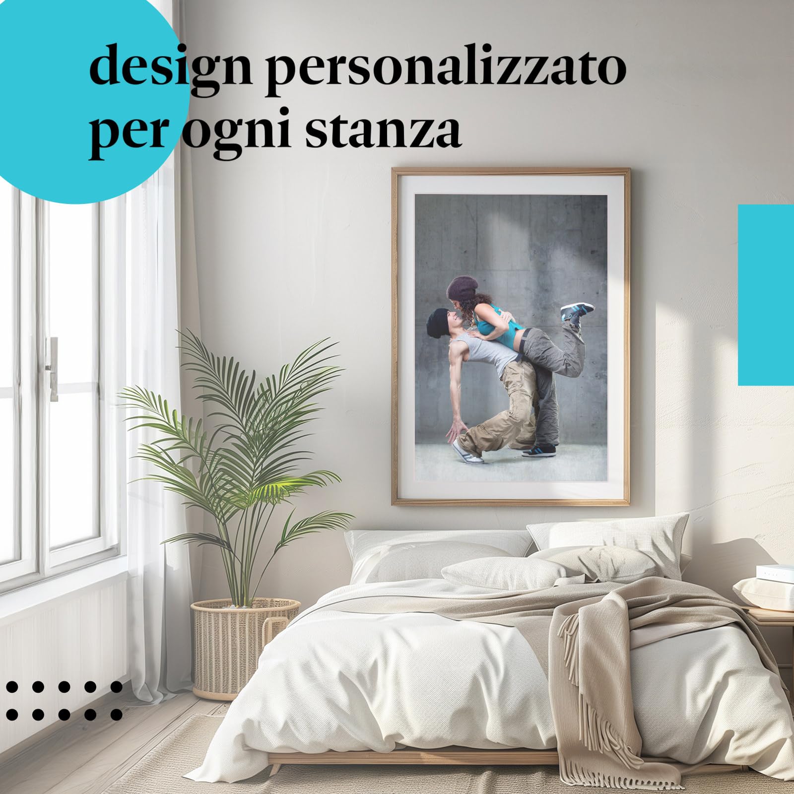 Postereck - 0419 - Hip hop, danza coppia musica street dance uomo donna - Decorazione da Parete, Stampa Fotografica, Arredamento Interni, Quadri - Tela - 100,0 cm x 75,0 cm