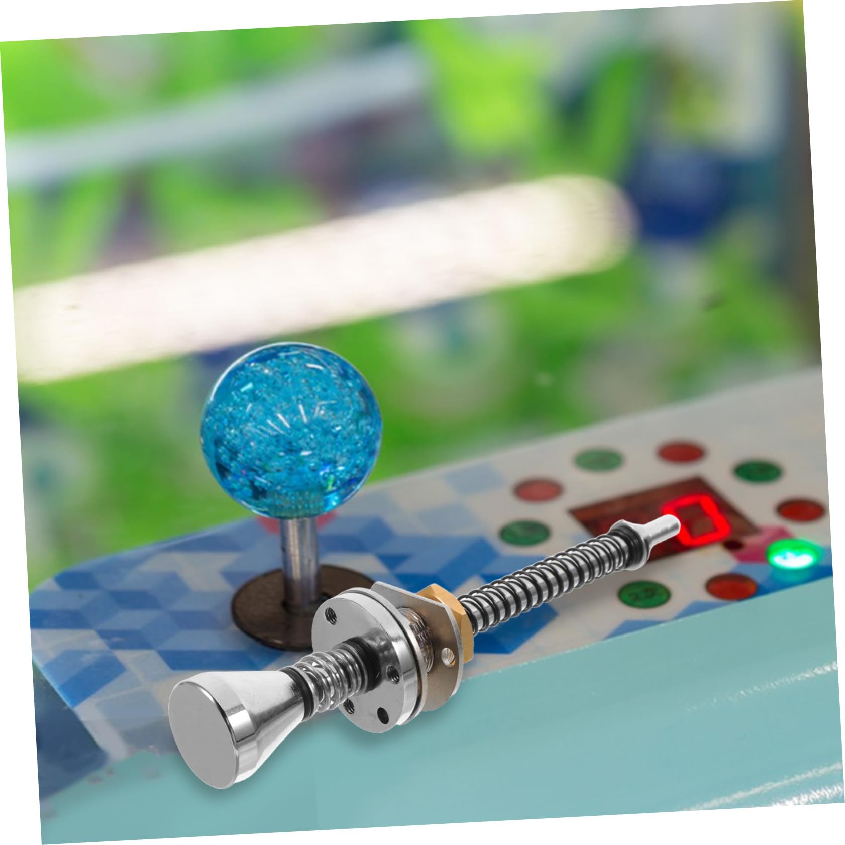 Levier de Machine Jeu Flipper Alliage avec Tige Ressort Chargée Épaisseur et Mécanisme à Ressort Accessoire Machine Flipper pour Expérience de Jeu Immersive