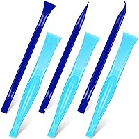 Vista 9 de Honoson Herramienta raspadora de plástico antiarañazos, herramienta de limpieza de plástico de fibra de carbono, raspador rígido en forma de Blanco