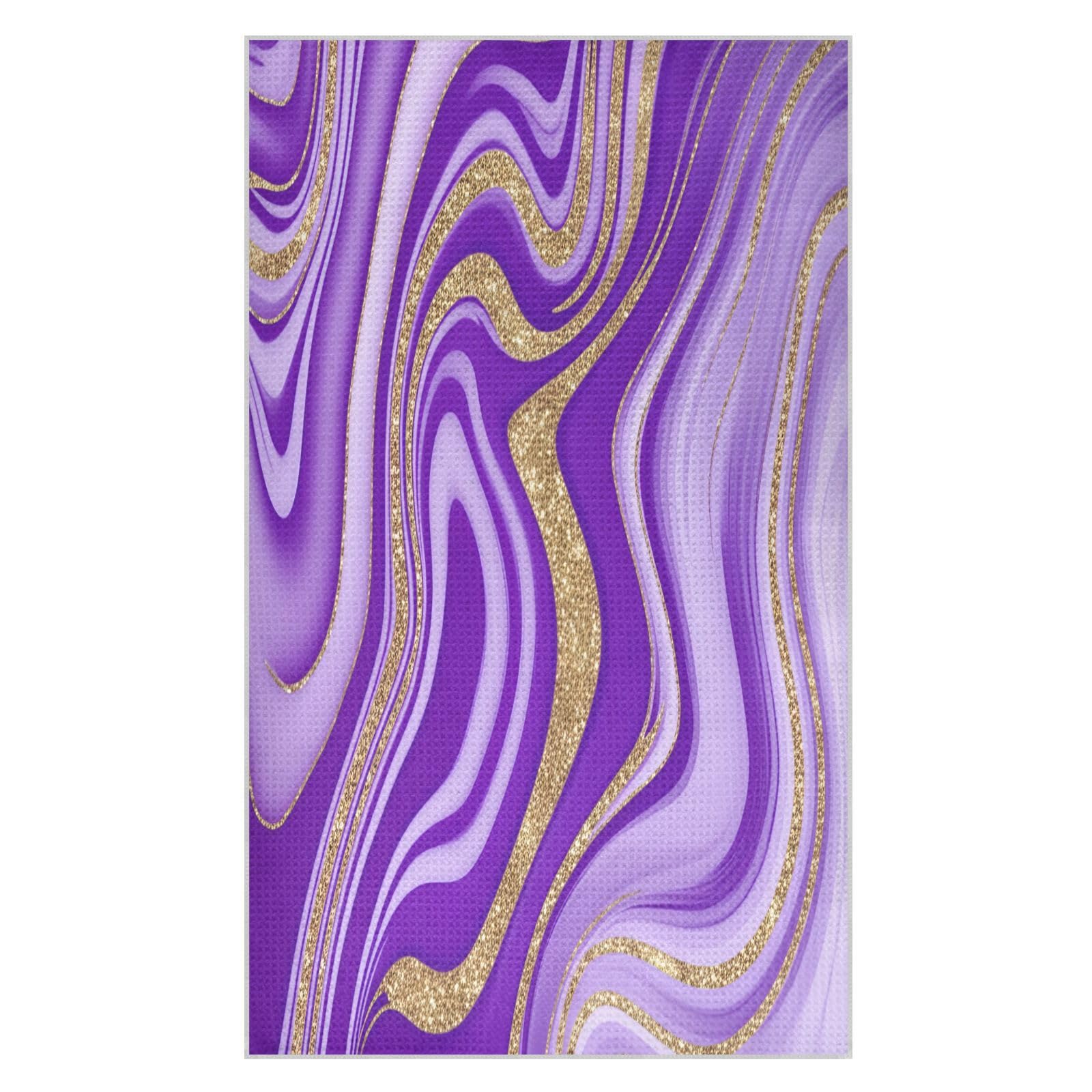 BURSTDDY Marble Kitchen Towels,Absorbent Dish Towels 2 Pack