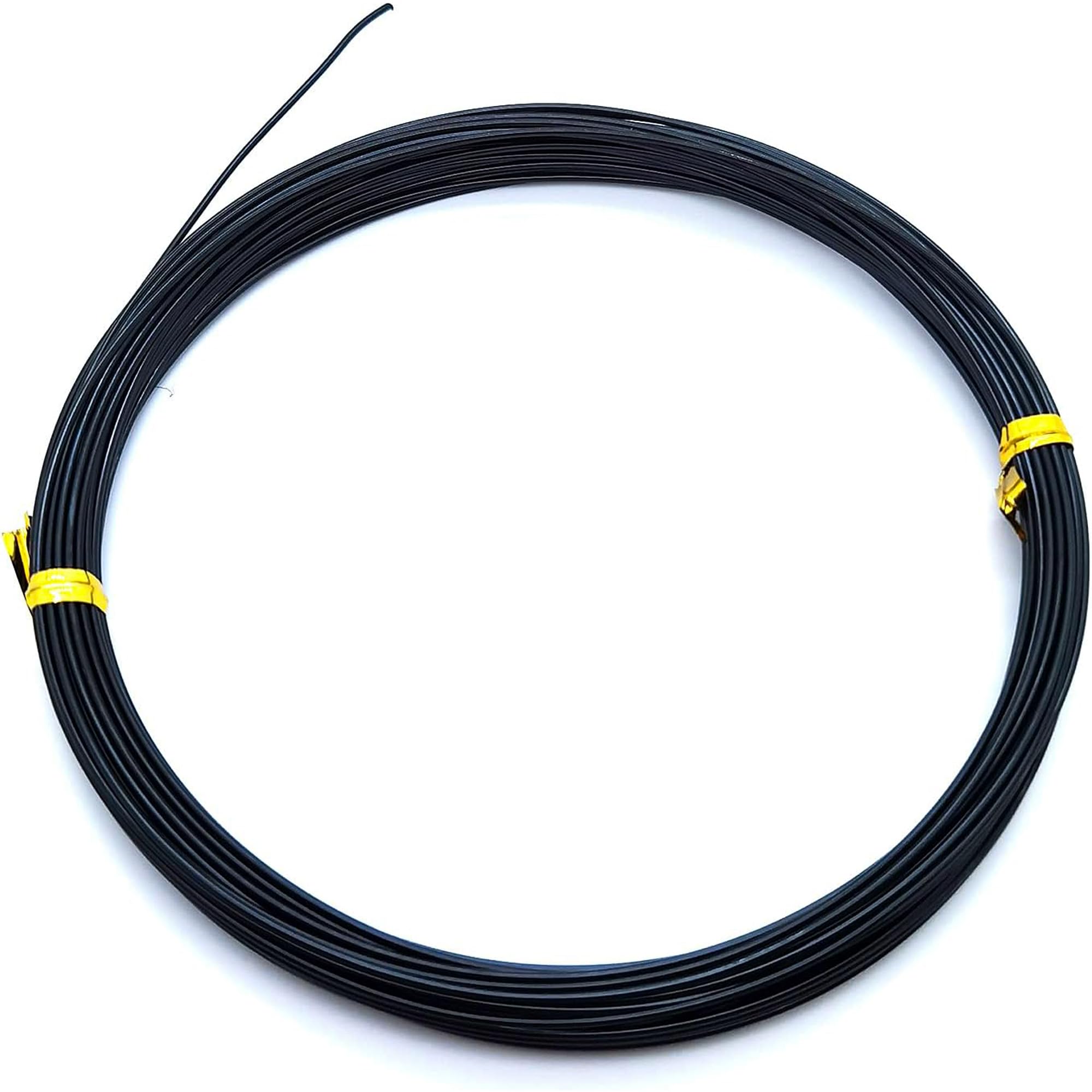 Versa-Mart Metal Craft Wire (1mm) 5m Aluminum Wire for Jewelry Bead Making, Art Craft DIY, Florist Supplies (Black)