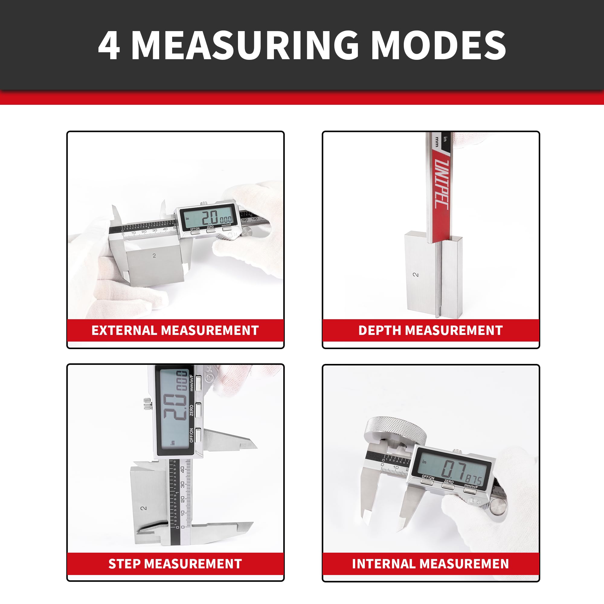 Digital Calipers - Stainless Steel Measurement Tool -4