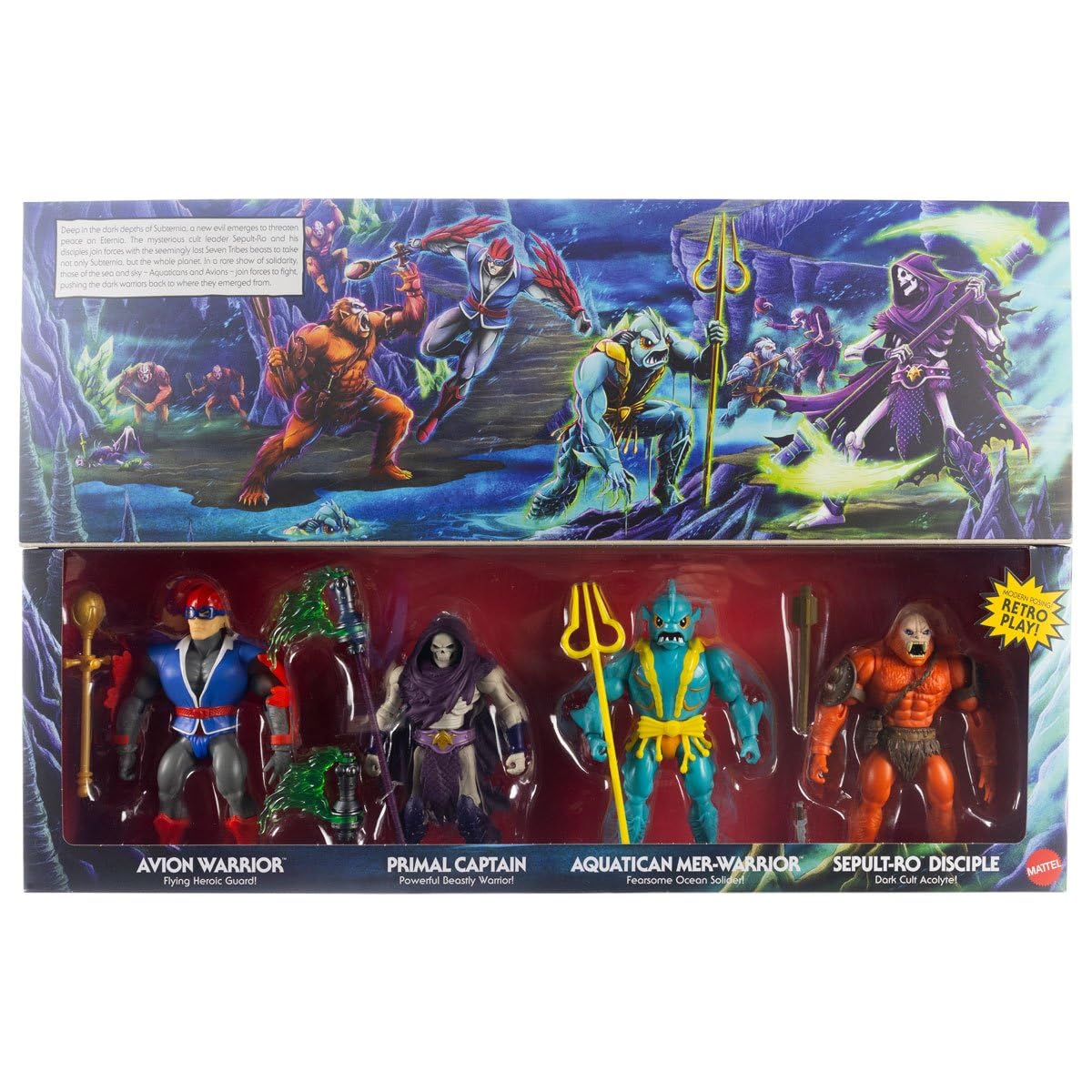Masters of the Universe Origins Battle for Subternia Limited Action-Figuren, 4 Stück