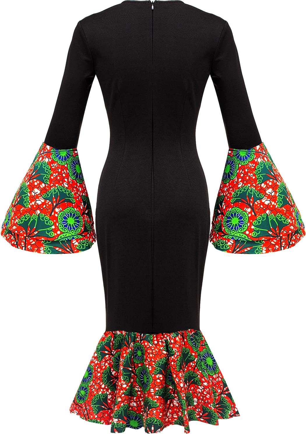 Women African Print Casual Dress Ankara Traditional Long Maxi Dress - Image 3